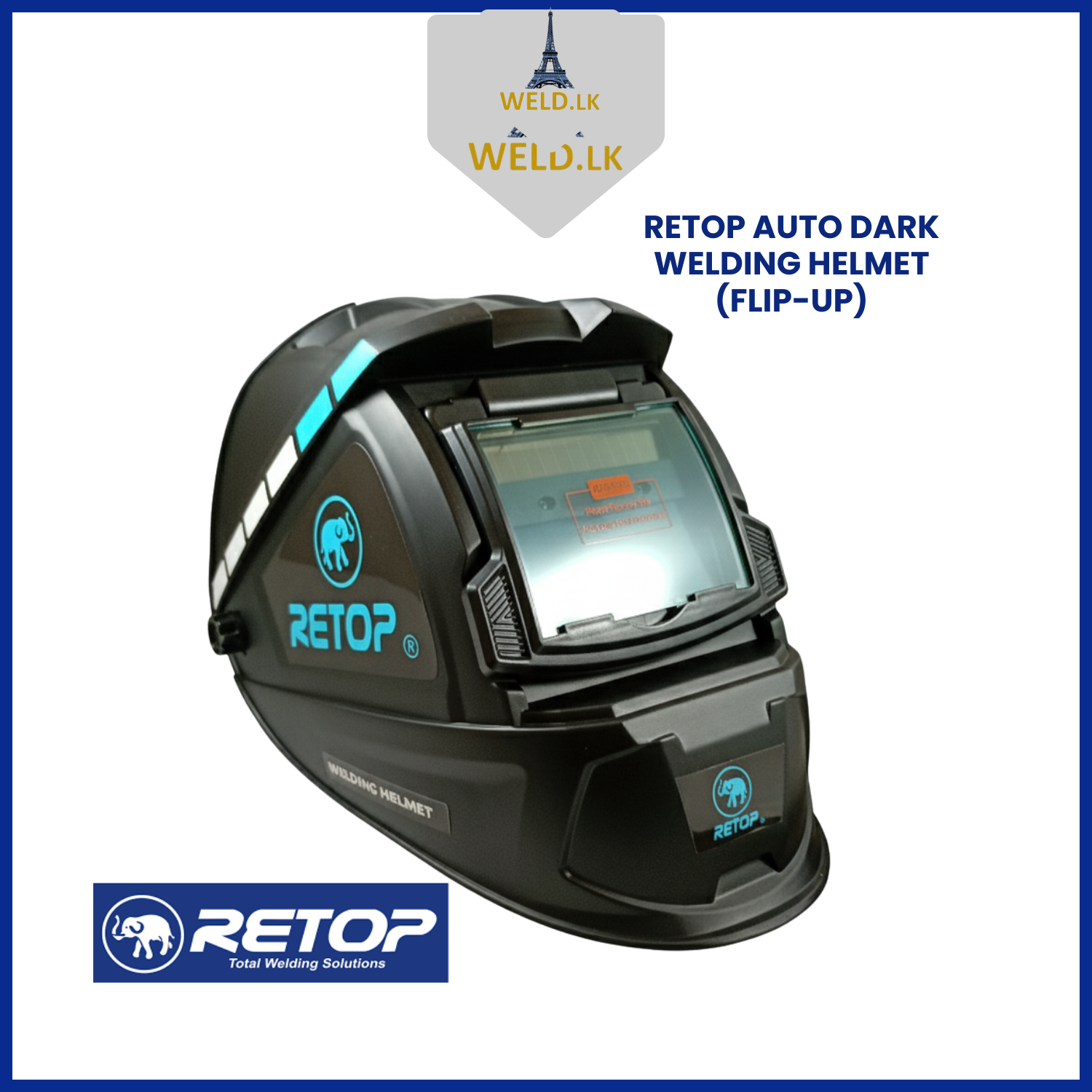 RETOP AUTO DARK WELDING HELMET (FLIP-UP)
