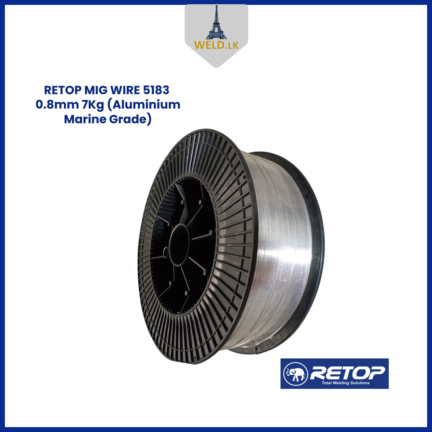 RETOP MIG WIRE 5183 0.8mm 7Kg (ALUMINUM MARINE GRADE)