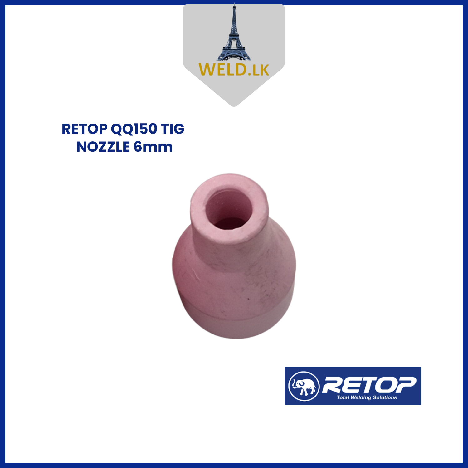 RETOP QQ150 TIG NOZZLE 6mm