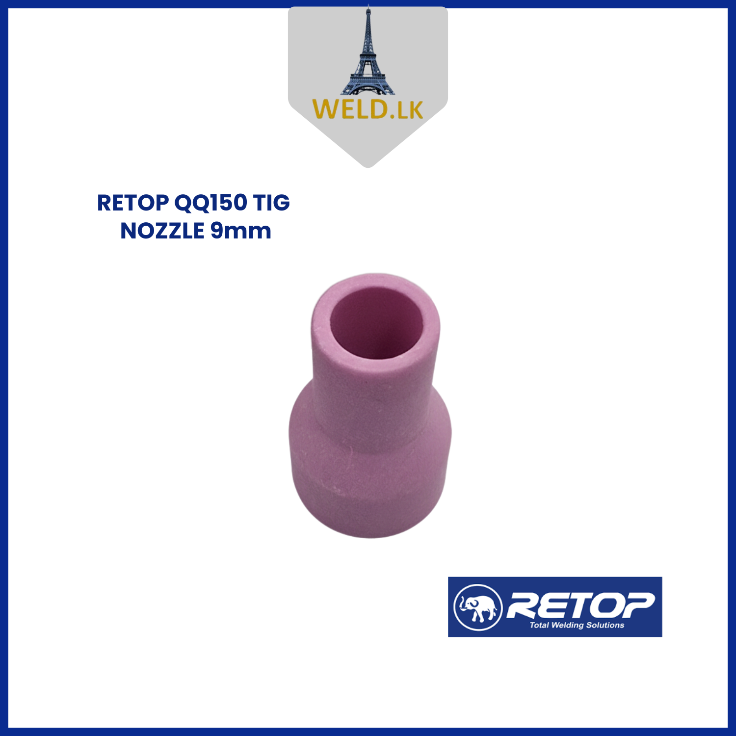 RETOP QQ150 TIG NOZZLE 9mm