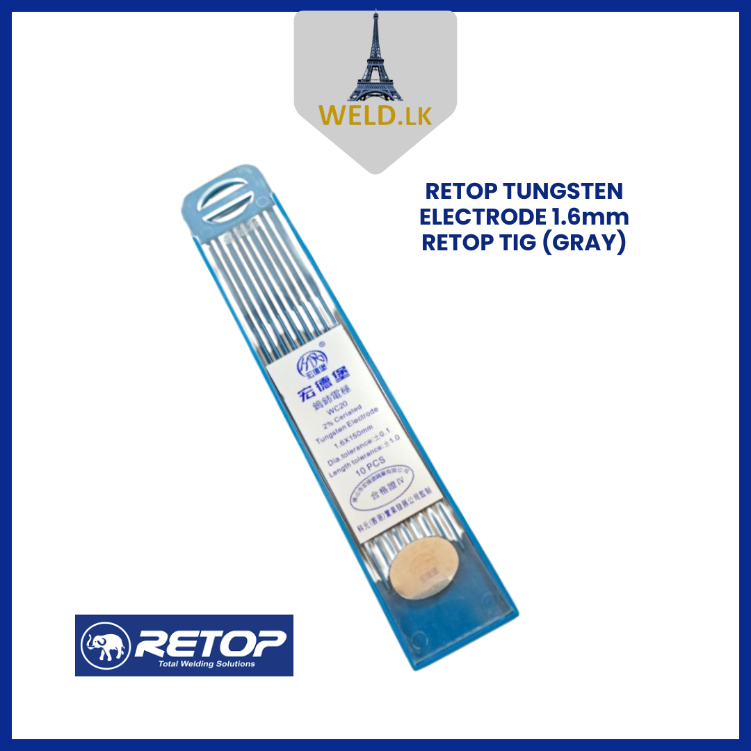RETOP TUNGSTEN ELECTRODE 1.6mm TIG Welding  (GRAY)
