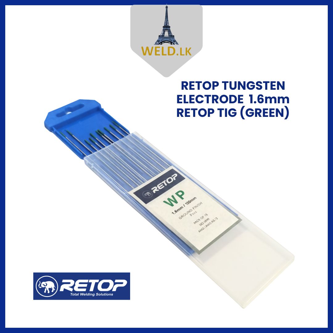 RETOP TUNGSTEN ELECTRODE 1.6mm TIG Welding  (GREEN)