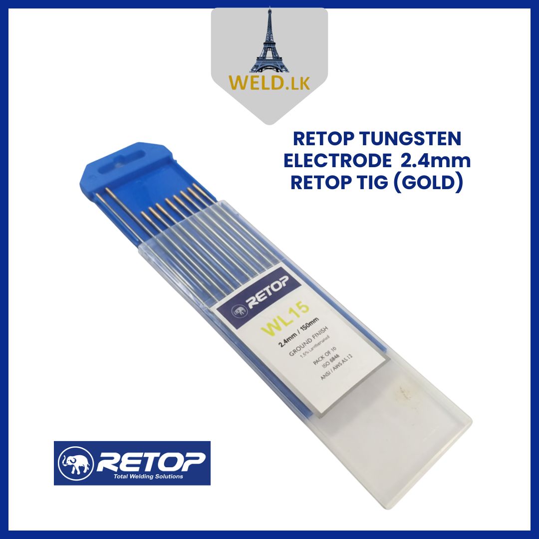 RETOP TUNGSTEN ELECTRODE 2.4mm TIG Welding  (GOLD)