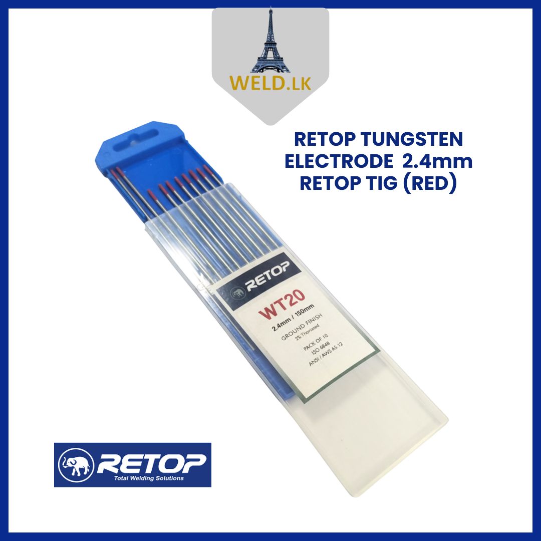 RETOP TUNGSTEN ELECTRODE 2.4mm TIG Welding  (RED) 