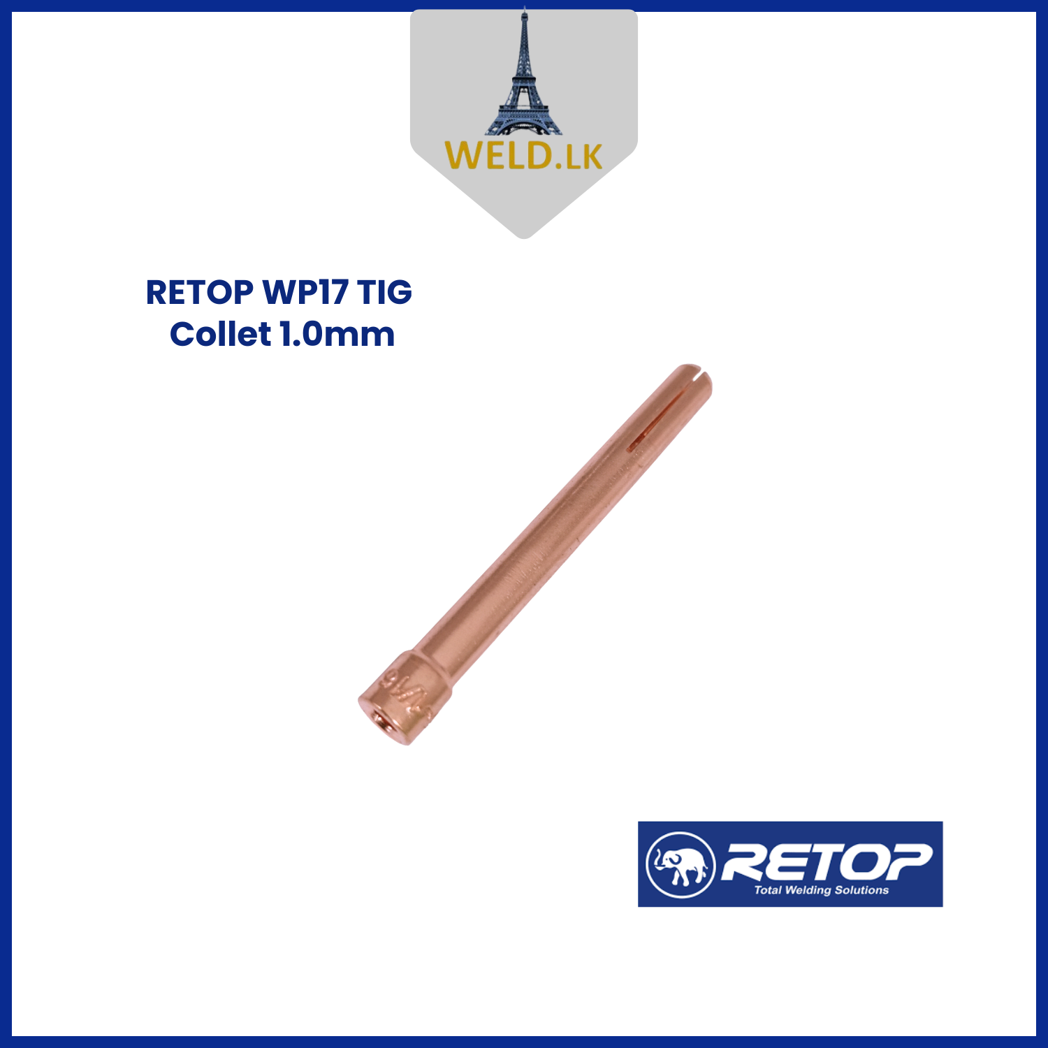 RETOP WP17 TIG Collet 1.0mm