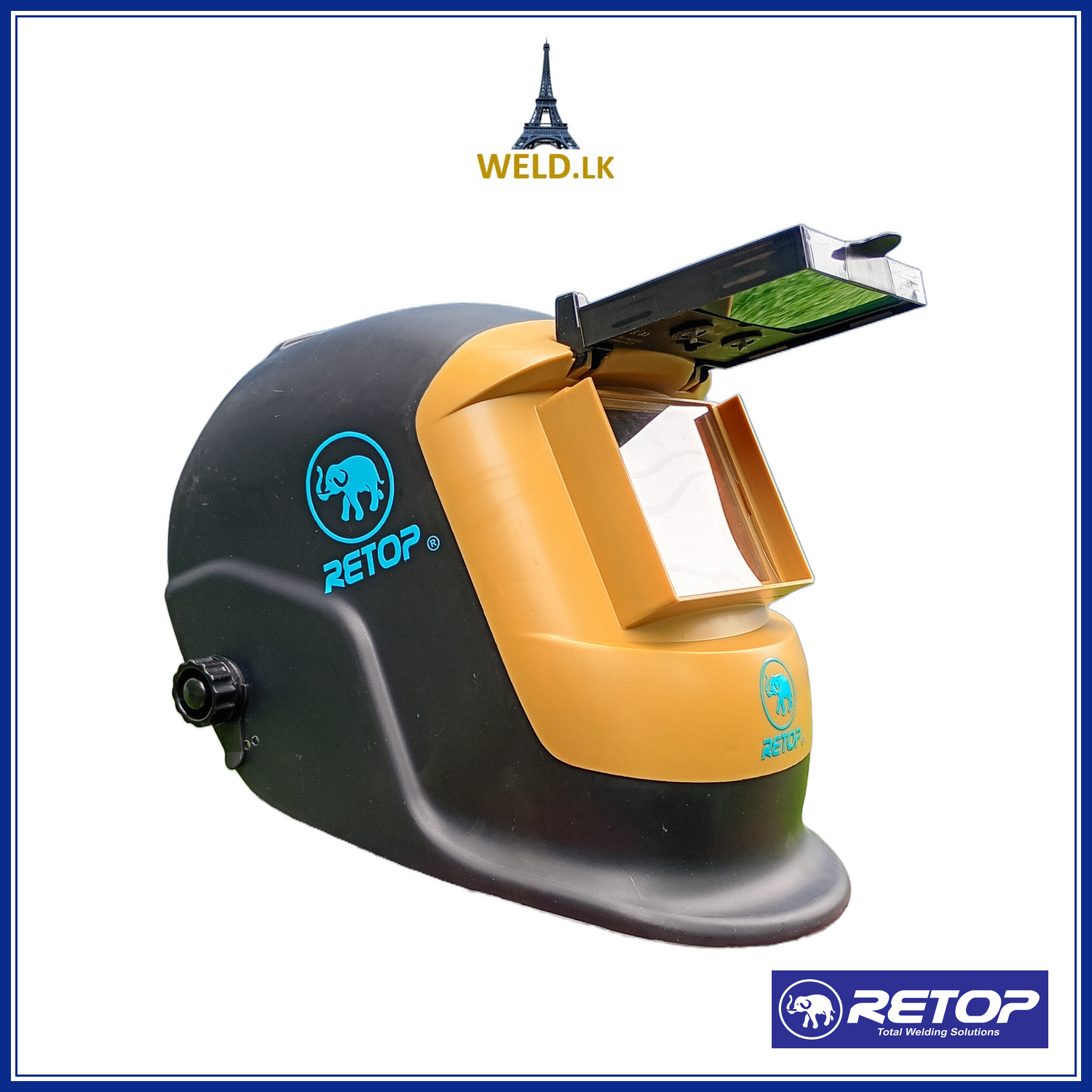 RETOP AUTO DARK WELDING HELMET (FLIP-UP)