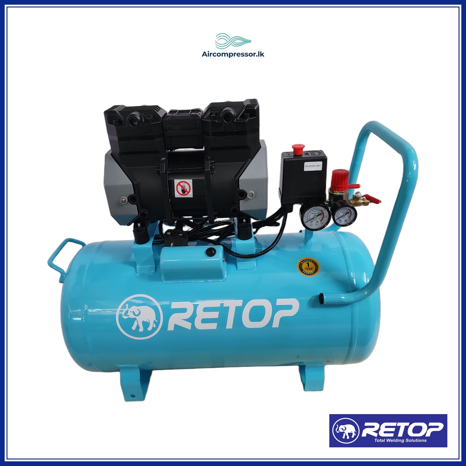 RETOP AIR COMPRESSOR 40L OIL-FREE 2.2HP image 2
