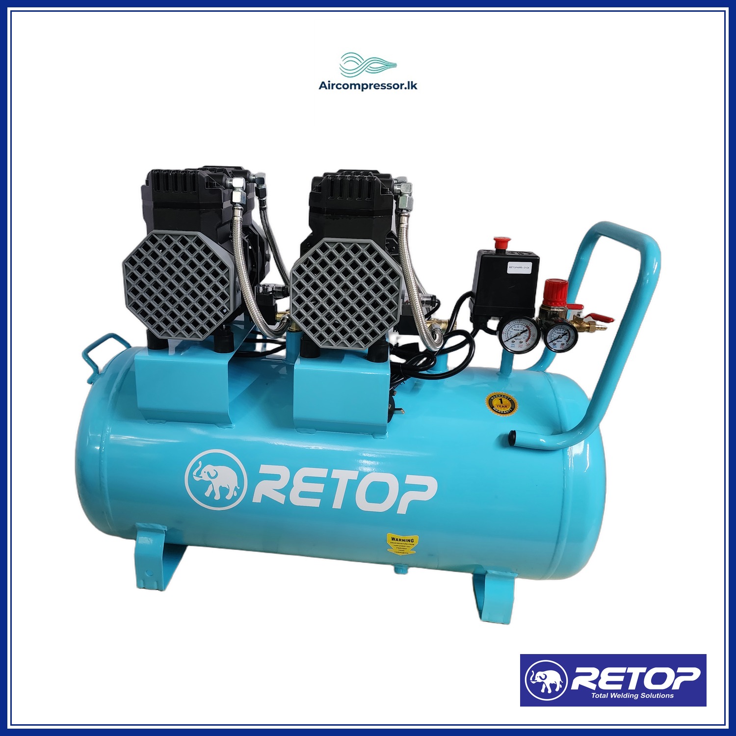 RETOP AIR COMPRESSOR 60L OIL- FREE 4.4HP image 3